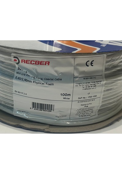 Reçber Mini U/4 Phy Cu/al Koaksiyel Kablo 100 Metre