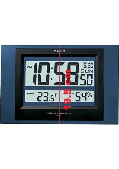 Casio Id-16s-2df Dijital Termometreli Nem Ölçer Masa Ve Duvar Saati