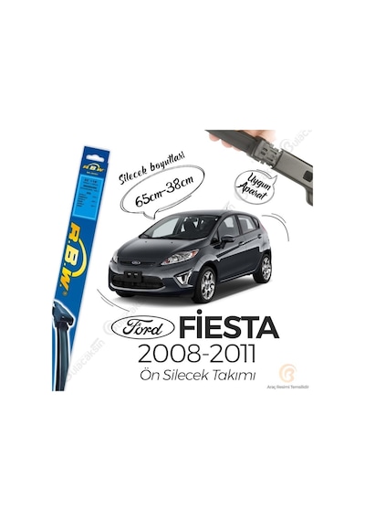 RBW Ford Fiesta 2008 - 2011 Ön Muz Silecek Takım