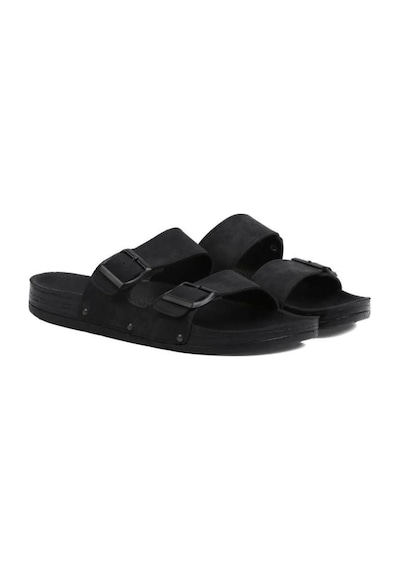 Pierre Cardin Pc-7038 Büyük Numara Rahat Taban Erkek Terlik Siyah