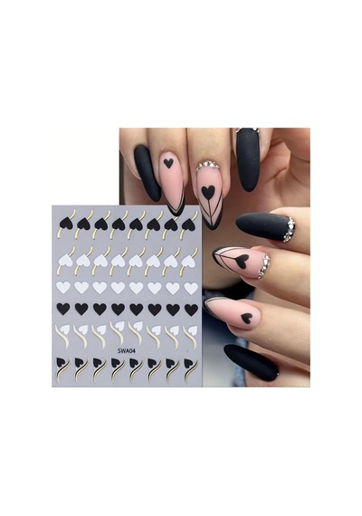 Nailist Heart Sevgililer Günü Özel 14 Şubat Kalpli Tasarım - Tırnak Sticker Nail Art Tırnak Dövmesi 64640340