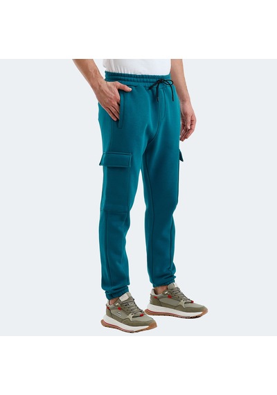 Slazenger VALORA Erkek Cepli Dar Paça Petrol Eşofman Altı