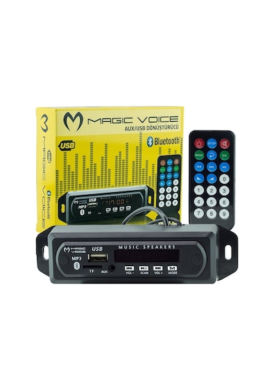 Oto Teyp Dönüştürücü Bluetooth Aux - Sd Kart - Usb - Çevirici N11.312