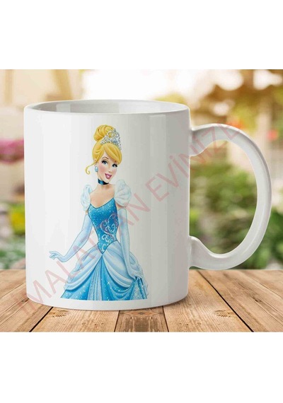 Beautiful-cinderella-png İki Tarafı Baskılı Kupa Bardak.jpg Çok Renkli