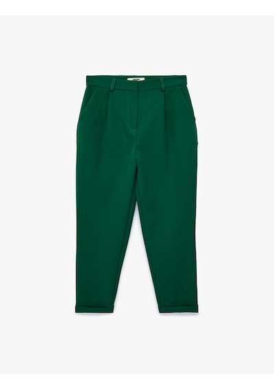 Koton Cepli Katmanlı Paça Yüksek Bel Kumaş Havuç Pantolon Yeşil 7wak40028uw Fıstık Yeşili Koton Cepli Katmanlı Paça Yüksek Bel Kumaş Havuç Pantolon Yeşil 7wak40028uw Fıstık Yeşili