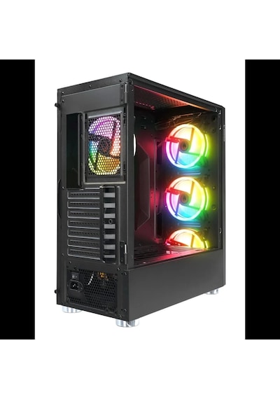 Rampage X-horse 850w 80+ 4 12cm Argb Fan+kontrolcü Manyetik Temperli Camlı Mid-t Gaming Oyuncu Kasas