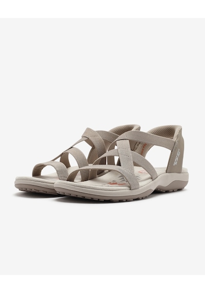 Skechers Reggae Slım - Stretch Flex Kadın Bej Sandalet 163460 Tpe Bej Skechers Reggae Slım - Stretch Flex Kadın Bej Sandalet 163460 Tpe Bej