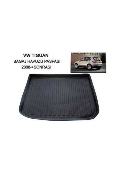 Araca Özel Vw Tiguan 2008 - 2016 Arası 3D Bagaj Havuzu Siyah