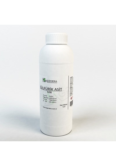 Sülfürik Asit %98 1 Litre (1.8 KG.)