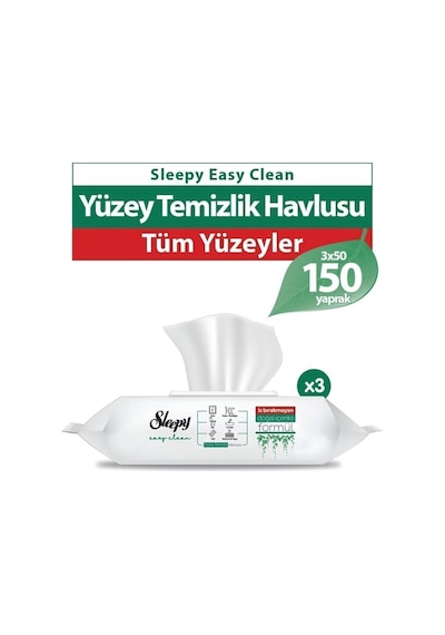 Easy Clean Yüzey Temizlik Havlusu&mendili 3x50 150 Yaprak Diğer