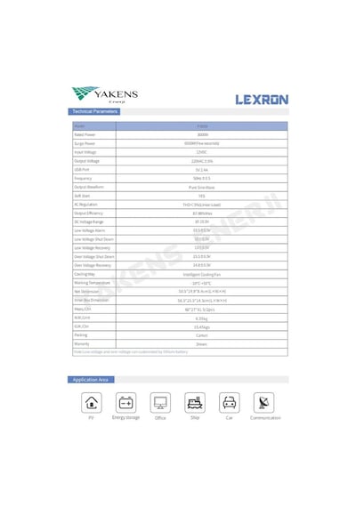Lexron 3000 Watt 12v Tam Sinüs İnverter