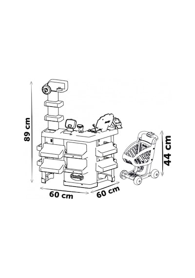 Smoby Alışveriş Arabalı Süpermarket