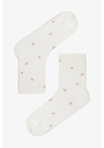 Penti Floral Jacquard 2'li Soket Çorap
