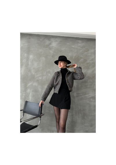 Verymoda Dugmeli Kase Mont F1547 Siyah