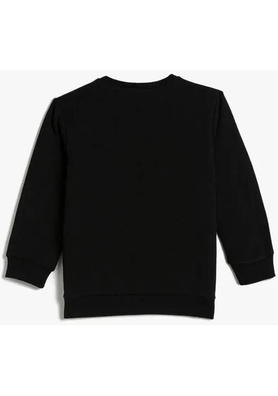 Koton Erkek Çocuk Sweatshirt Siyah 4wkb10268tk 24ky59000601 Y5901