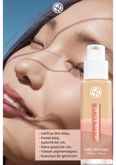 Yves Rocher Etkili Işıltı Veren Fondöten- Bej 100- 30 Ml-63390