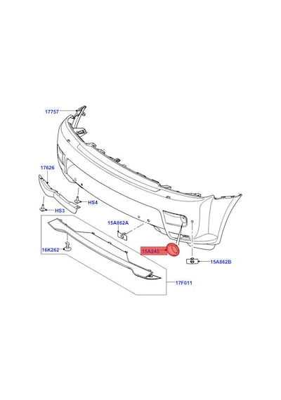 Range Rover Sport Autobiography Sis Farı Çerçevesi Sol Lr019637