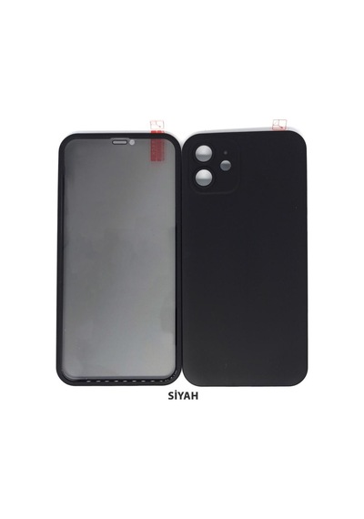 Pp Apple Uyumlu iPhone 12 360 Derece Hayalet Ekran Koruyucu Full