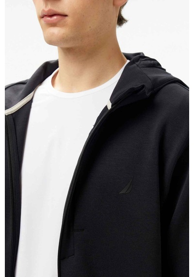Nautica Erkek Regular Fit Kapüşonlu Sweatshirt - Siyah Siyah