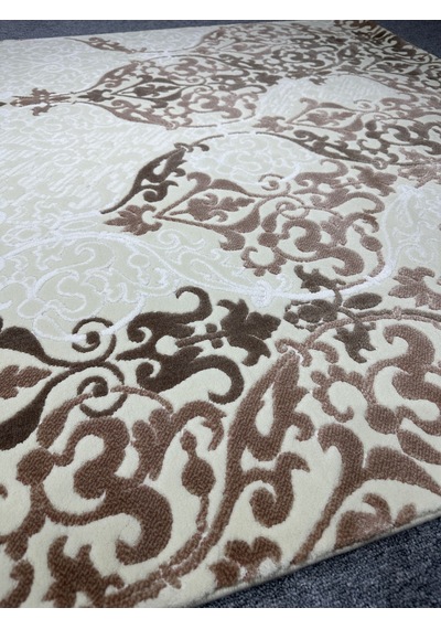 Tiffany Halı Tual TF 319 A 150x230 Beyaz Vizon Pudra 4 M2 Halı !