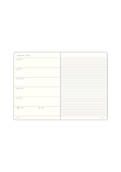 Leuchtturm1917 Orta Boy A5 18 Aylık Ajanda Ve Not Defteri Çizgili 2026 Sert Kapak, İngilizce, Gündoğumu Sarı 103 Ivory Leuchtturm1917 Orta Boy A5 18 Aylık Ajanda Ve Not Defteri Çizgili 2026 Sert Kapak, İngilizce, Gündoğumu Sarı 103 Ivory