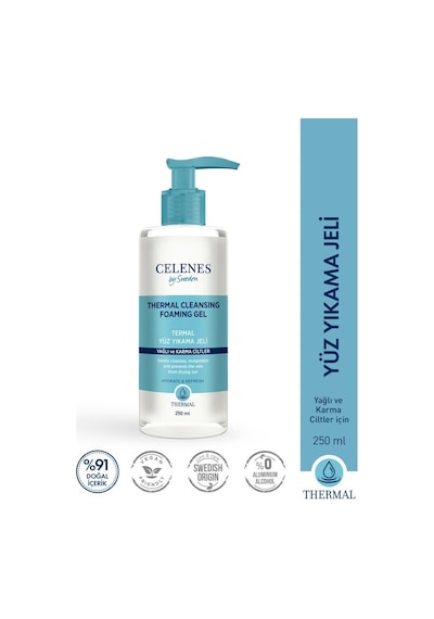 Celenes Yağlı ve Karma Ciltler için Yüz Temizleme Jeli 250 ML + Tonik 200 ML