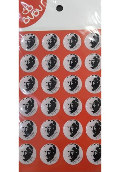 Bu-Bu Lüx Epoxy Atatürk 2 Cm. Sticker Ls0045