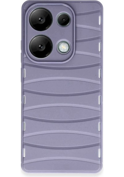 Newface - 498 - Xiaomi Redmi Note 13 Pro 4g Kılıf Bibercas Silikon Kapak - Csmo-tex - - Lila