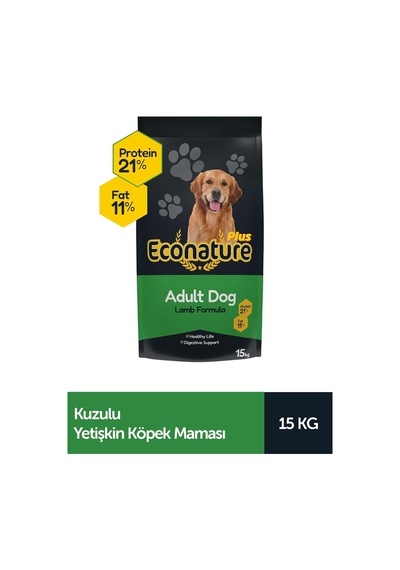 Plus Kuzulu Yetişkin Köpek Maması 15kg