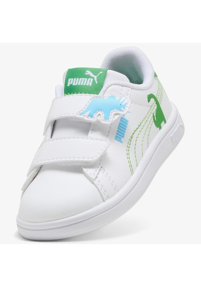 Puma Smash 3.0 Dino Çocuk Beyaz Spor Ayakkabı 405637