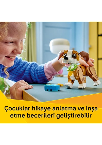 LEGO® Creator 3’ü 1 Arada Sevimli Hayvanlar: Oyunbaz Yavru Köpek 31382 – 8 Yaş Üzeri Çocuklar için Oyuncak Yapım Seti (336 Parça)