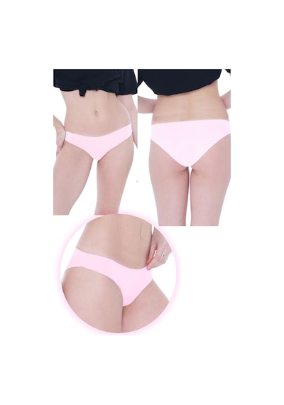 Parlingerie 3lü Lazer Kesim Külot Pembe