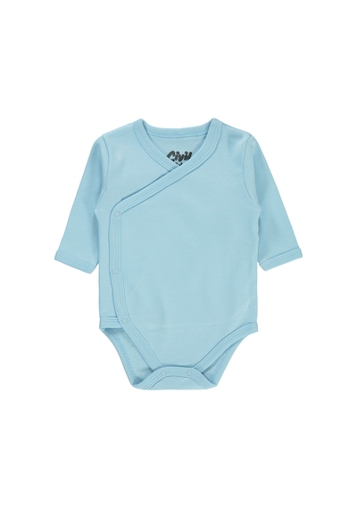 Civil Baby Bebek Kruvaze Yaka Çıtçıtlı Badi 1 6 Ay Mavi 1958700783ss 10 Mavi
