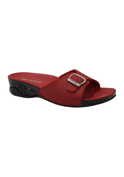 Ceyo Flora-6 Kırmızı Ortapedik Kadın Terlik & Sandalet 001