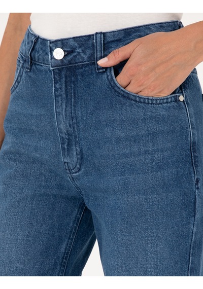 Pierre Cardin Kadın Mavi Pantolon Jean 50313219-vr036 Mavi