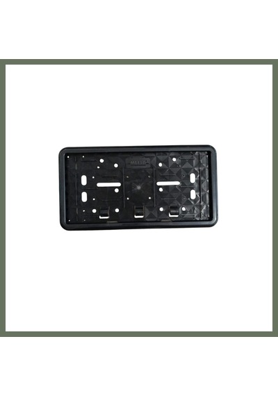 Bezos Çerçeveli Dikdörtgen Plakalık Plaka Altlığı Siyah 32x17cm 1 Adet Bezos1