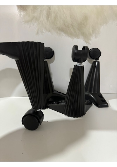 Tekerlekli Sehpa Masa Ayağı,akıllı Sehpa Ayağı, Sihirli Sehpa Ayağı Siyah 4 Adet 360 Derece 20 Cm Si Diğer