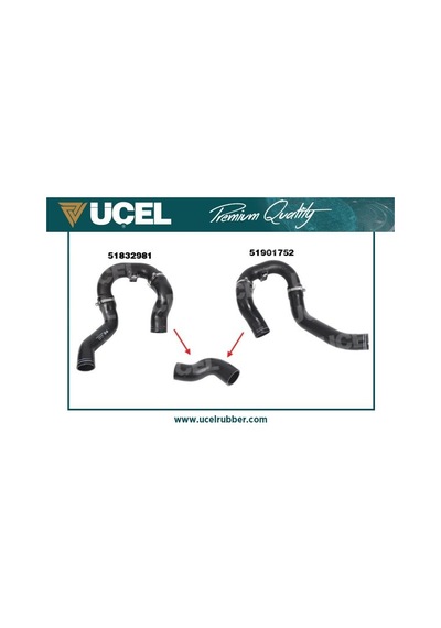 Üçel Turbo Hortumu Küçük Fiat Doblo 2 1.3 Mjtd 09 Ucel S35655 51832981