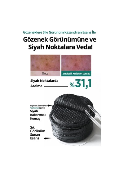 Yağlı Cilde Siyah Nokta Karşıtı Peeling Ped İç Yedek Dermatory Salicinic Pore Clear Black Pad Refill
