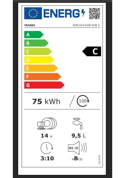 Franke FDW 614 D10P 10 Programlı 14 Kişilik Bulaşık Makinesi
