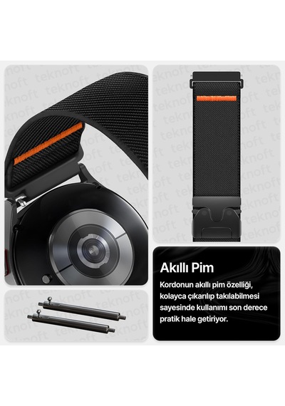 22mm İle Uyumlu Saatler İçin Steel Loop 46mm Yumuşak Kumaş Kordon Huaweı Watch Gt6 Pro/gt6/gt5 Diğer