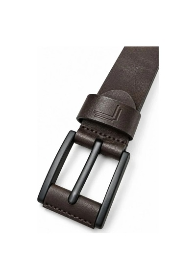 Biçomi Gün Boyu Konfor 4 Cm Esnek Form Koyu Kahverengi Metal Tokalı Kot & Kumaş Kemeri