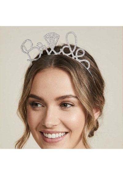 Valmont Accessories Bride Kristal Taşlı Işıltılı Bekarlığa Veda Tacı