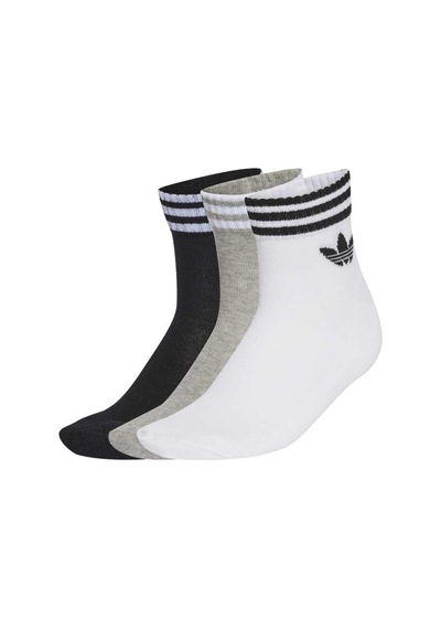 Adidas 3s Ankle Unısex Spor Çorap - Jv7437 SİYAH-GRİ-BEYAZ
