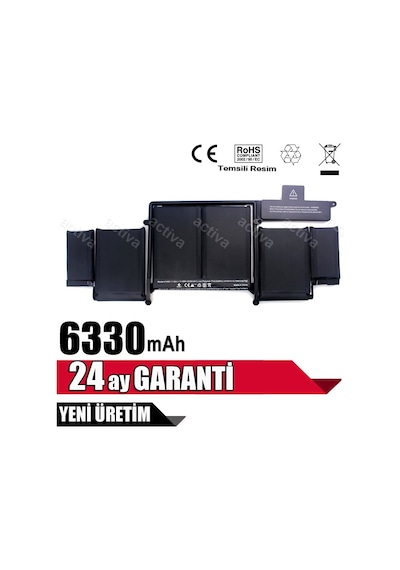 Apple  Uyumlu MacBook Pro 13-Inch A1502 Early 2015 Mf839Ll/A Emc 2835 Batarya