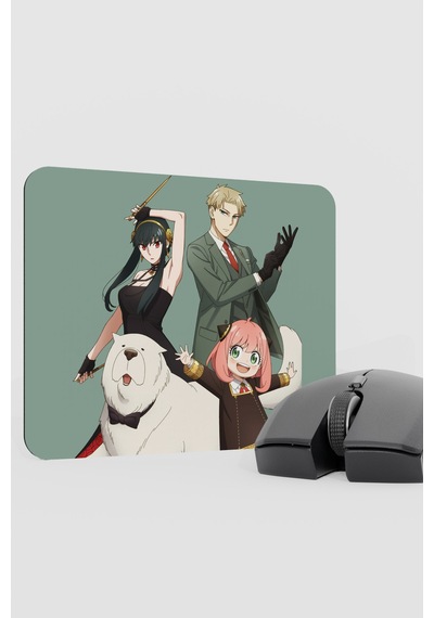 Spy Family Anime V3 - 22x18 Gaming Kauçuk Kaymaz Taban Mouse Pad Fare Altlığı