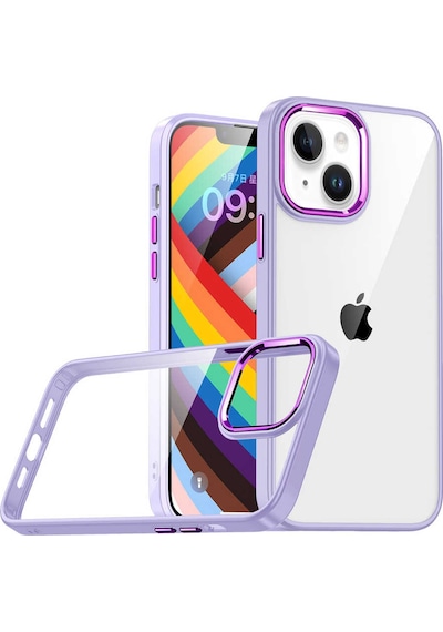 More Tr Apple Uyumlu iPhone 14 Plus Uyumlu Mtr Flora Kılıf-lila