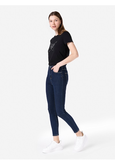 Colins 760 Diana Dar Kesim Yüksek Bel Dar Paça Denım Kadın Pantolon Cl1067483 Mavi