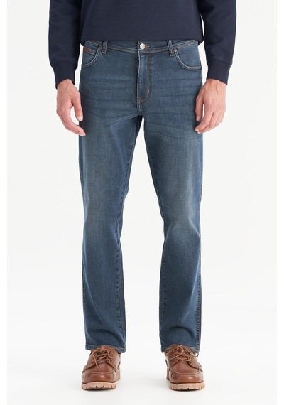 Wrangler Texas Slim Denim Pantolon Koyu İndigo