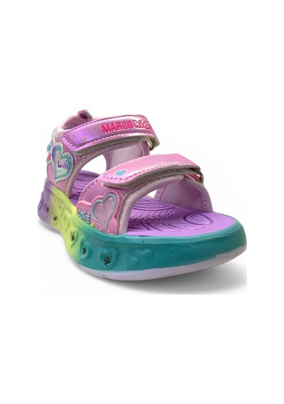 Marco Kids 207 Hafif Kız Çocuk Işıklı Rahat Sandalet Pembe